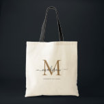 Trendy Black Gold Monogram Initial Script Name Tragetasche<br><div class="desc">Trendy Black Gold Monogram Initial Script Name Tote Bag</div>