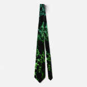 Trendy Black & Green Neon Marble Stone - Einzigart Krawatte (Vorderseite)