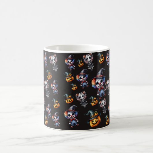 Trendy Black Halloween Kaffeetasse (Mittel)
