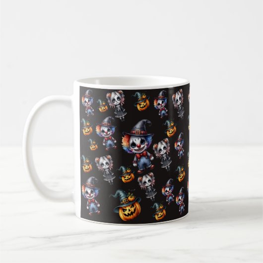 Trendy Black Halloween Kaffeetasse (Links)