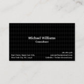 Trendy Black Harlequin Pattern Geometric Modern Visitenkarte (Vorderseite)