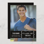 Trendy Black Label Class of 2013 Abschluss Card Ankündigung (Vorne/Hinten)