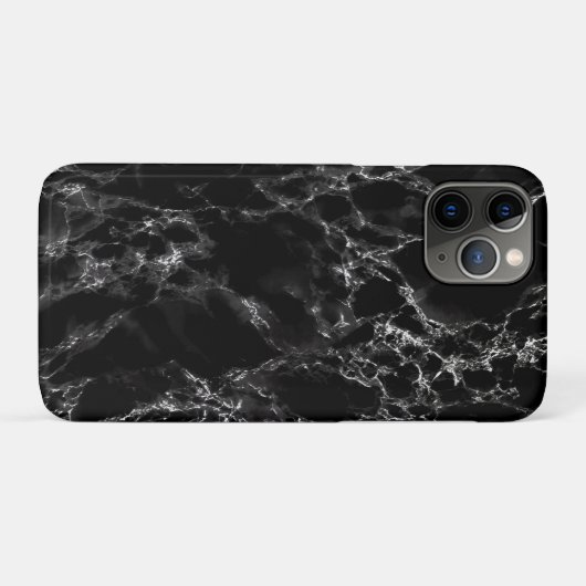 Trendy Black Marble Stone Case-Mate iPhone Hülle (Rückseite (Horizontal))