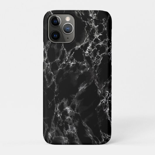 Trendy Black Marble Stone Case-Mate iPhone Hülle (Rückseite)
