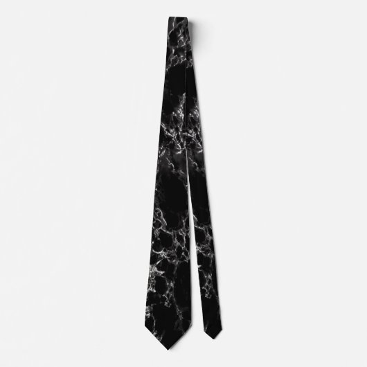Trendy Black Marble Stone - Für ihn Krawatte (Vorderseite)