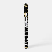 Trendy Black Matte Phone Case iPhone 16 Hülle (Linke Seite)