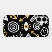 Trendy Black Matte Phone Case iPhone 16 Hülle (Rückseite (Horizontal))