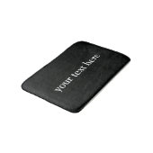 Trendy Black Mit Monogramm Stylish Badematte (Schrägansicht)