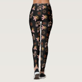 Trendy Black Pattern Leggings (Rückseite)