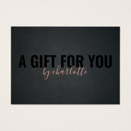 Trendy Black Pink Makeup Artist Geschenkzertifikat