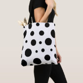 Trendy Black Polka Dot Pattern Tasche (Von Nahem)