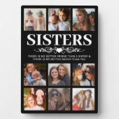 Trendy Black Sister Foto Collage Fotoplatte (Vorderseite)