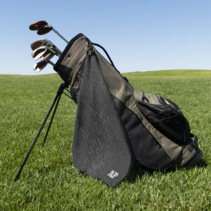Trendy Black Snakeskin Golf Handtuch