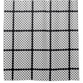 TRENDY BLACK SQUARE DUSCHVORHANG (Vorderseite)