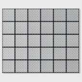 TRENDY BLACK SQUARE WRAP GESCHENKPAPIER (Flach)