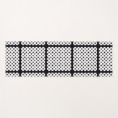 TRENDY BLACK SQUARE YOGAMATTE (Vorderseite (Horizontal))