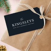 Trendy Black Stylish Modern Bold Typograhy Name Geschenkanhänger