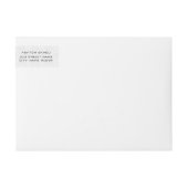 Trendy Black Typografy-Abschluss (Vorderseite)