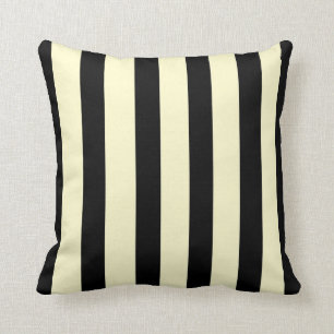 Trendy Black und Cream >SquareThrow Kissen