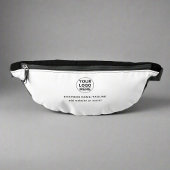 Trendy Black & White Company Logo Werbung Bauchtasche