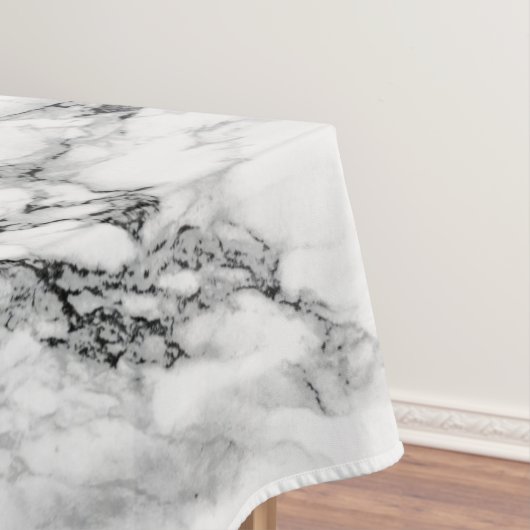 Trendy Black & White Marmor Stone - Fügen Sie Ihre Tischdecke (Beispiel)
