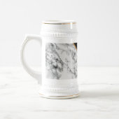 Trendy Black & White Marmorstein - Hinzufügen von Bierglas (Links)