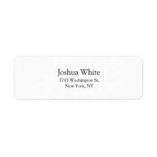 Trendy Black & White Schlicht Elegant Legible