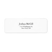 Trendy Black & White Schlicht Elegant Stilvoll (Vorne)