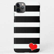 Trendy Black & White Striped
