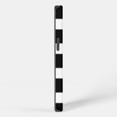 Trendy Black & White Striped iPhone Hülle (Rechte Seite)