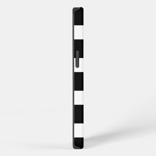 Trendy Black & White Striped iPhone Hülle (Rechte Seite)