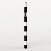 Trendy Black & White Striped iPhone Hülle (Rechte Seite)