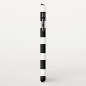 Trendy Black & White Striped iPhone Hülle (Linke Seite)