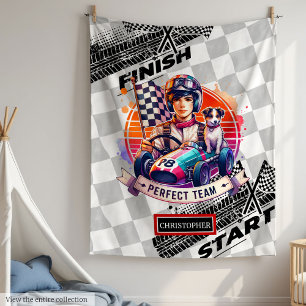 Trendy Blanket Formel 1 Rennen Geburtstag Junge Fleecedecke