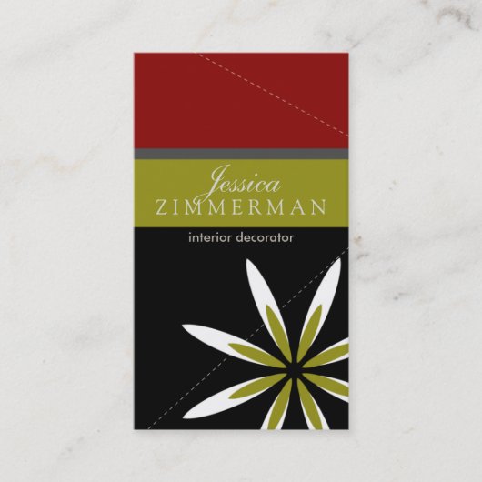 Trendy Bliss Apples Galore Business Card Visitenkarte (Vorderseite)