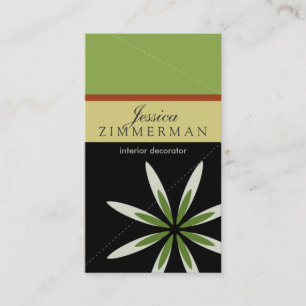 Trendy Bliss Green Apple Business Card Visitenkarte