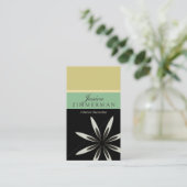 Trendy Bliss Oasis Business Card Visitenkarte (Stehend Vorderseite)
