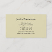 Trendy Bliss Oasis Business Card Visitenkarte (Rückseite)