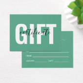 Trendy Block Color Business-Geschenkgutschein (Schreibtisch)