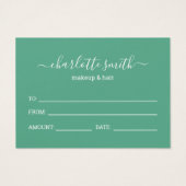 Trendy Block Color Business-Geschenkgutschein (Rückseite)