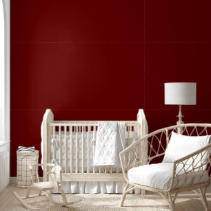 Trendy Blood Red Solid Color elegant Tapete