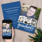 Trendy Blue Abschluss Ankündigung Party 4 Foto