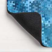 Trendy Blue Abstrakt Pattern Mousepad (Ecke)