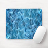 Trendy Blue Abstrakt Pattern Mousepad (Mit Mouse)