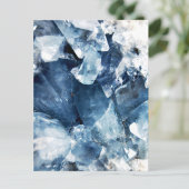 Trendy Blue Agate Geode Postkarte
