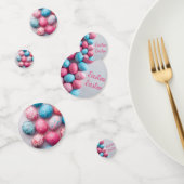 Trendy Blue and Pink Easter Eggs Pattern Paper  Konfetti (Gruppe)