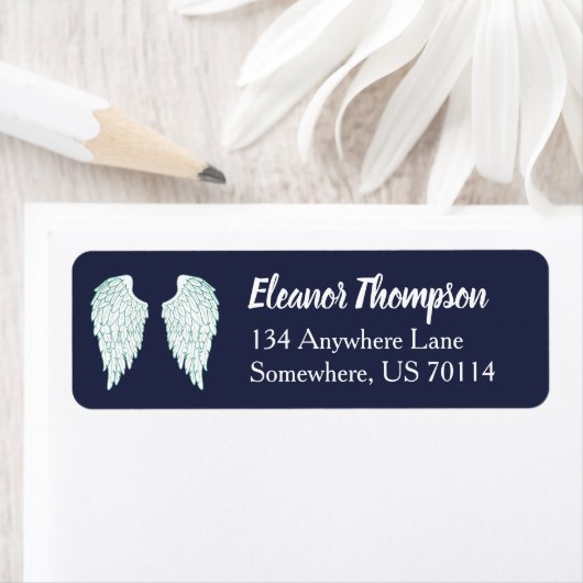 Trendy Blue Angel Wings (Insitu)