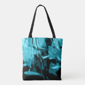 Trendy Blue Aquamarin Aqua Camouflage Pattern Tasche (Rückseite)