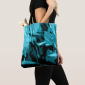 Trendy Blue Aquamarin Aqua Camouflage Pattern Tasche (Von Nahem)