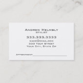 Trendy Blue Aquamarin Circle Business Cards Visitenkarte (Rückseite)